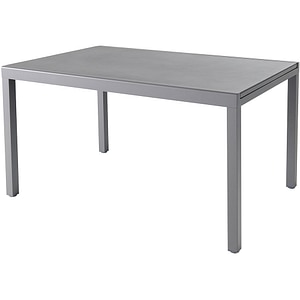 Masa terasa GOODHOME Moorea, aluminiu, 200 x 90 x 75 cm, gri