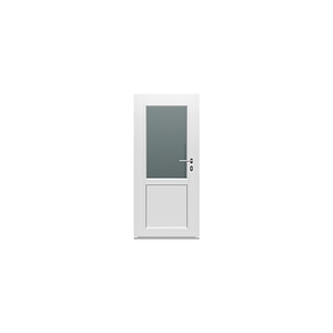 Usa termopan PVC, 4 camere, 2/3, 195 x 88 cm, alb, stanga • Tocinch