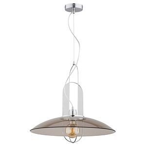 Lustra tip pendul, Gri, 60 W, 1 x E27 • Alfa Castro