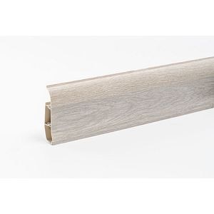 Plinta, PVC, 250 x 10 x 1.6 cm, stejar gri