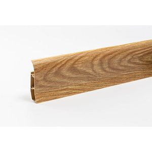 Plinta, PVC, 250 x 10 x 1.6 cm, stejar inchis