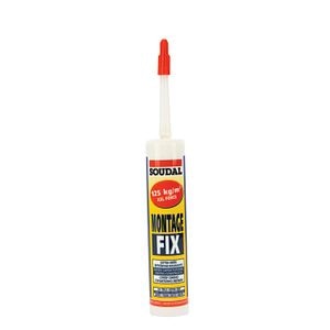 Adeziv pentru constructii, alb, 280 ml • Soudal Montage Fix