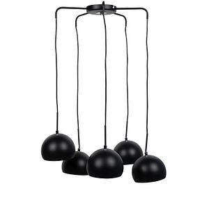 Lustra tip pendul, Negru, 500 W, 5 x E27 • Luminex Luminex