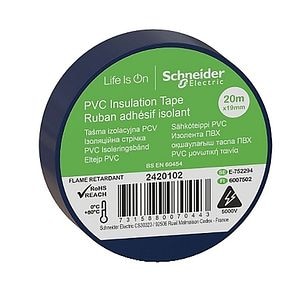 Banda izolatoare PVC, 19mmX20m, albastra  Schneider Electric