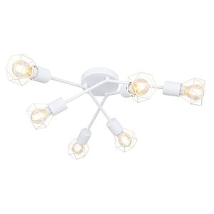 Plafoniera, 6 x 40 W, alb, metal • Globo Xara I