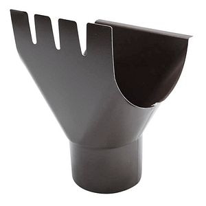 Racord jgheab burlan D 125, 90 mm, maro inchis • Bravo