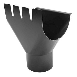 Racord jgheab burlan d125 90mm, gri • Bravo
