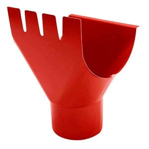 Racord jgheab burlan D 125, 90 mm, rosu Bravo