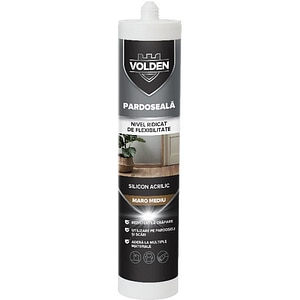 Slicon acrilic pentru pardoseala aplicare pistol VOLDEN, maro, 280 ml
