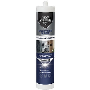 Silicon pentru spatii umede aplicare pistol VOLDEN, transparent, 280 ml