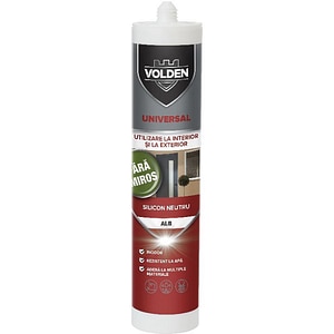 Silicon pentru spatii umede aplicare pistol VOLDEN, transparent, 280 ml