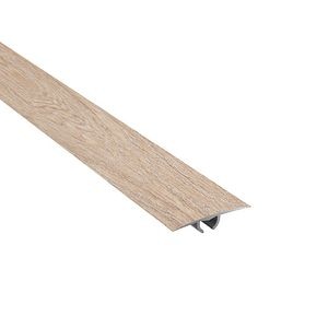 Profil de trecere, aluminiu, cu efect de lemn, bej, 3 X 93 cm • GoodHome