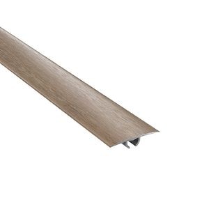 Profil de trecere, aluminiu, cu efect de lemn, maro, 3 X 93 cm • GoodHome
