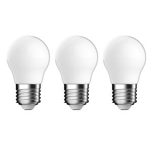 Set 3 becuri LED DIALL, E27, 3.4W, 470lm, 4000K