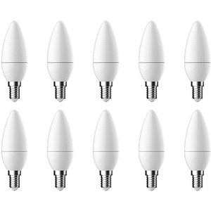 SET 10 BECURI LED E14 LUMANARE 25W