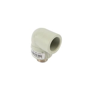 Cot PPR, gri, 25 mm, racord 1/2, filet exterior
