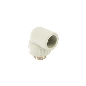 Cot PPR, gri, 25 mm, racord 3/4, filet exterior
