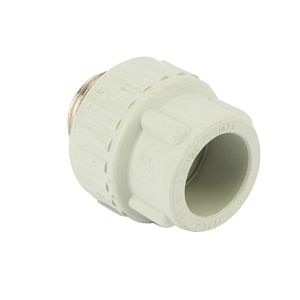 Racord PPR gri, 25 mm, racord 3/4, filet exterior