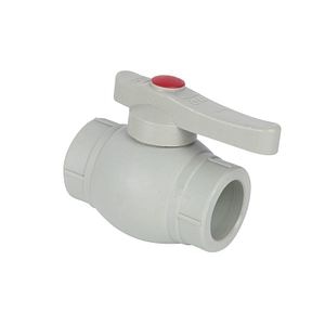 Robinet sferic PPR, gri, 32 mm