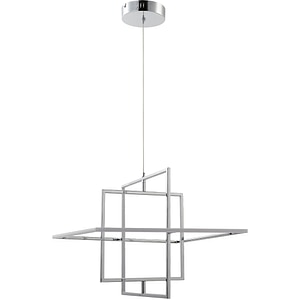 Pendul GOODHOME Kohmani, 30W, LED, argintiu