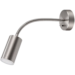 Aplica decorativa Lignit GoodHome, LED integrat, 3.5 W, 220 lm, corp metalic, argintiu