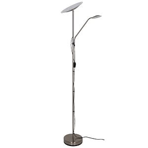 Lampadar Argintiu, LED integrat, 18 W, 165 cm • GoodHome Picrite