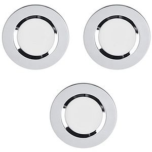 Set 3 spoturi LED COLOURS Thorold, 6.1W, 500lm, IP20, argintiu