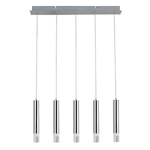 PENDUL 5BR ROSSAK LED CROM