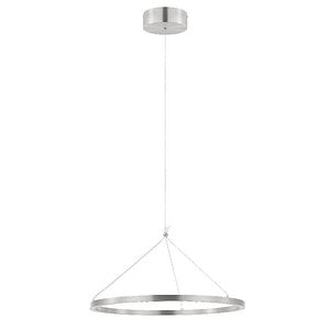 Lustra, Argintiu, 40 W, 1 x Integrat • GoodHome Taphao