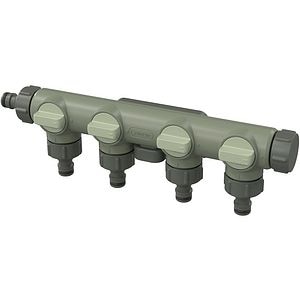 Conector furtun cu 4 iesiri VERVE, verde