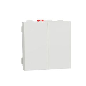 Intrerupator cap scara dublu 10A 2m alb