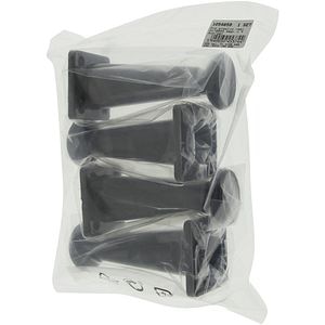 Set picior reglabil, plastic, 100 mm, negru, 4 bucati