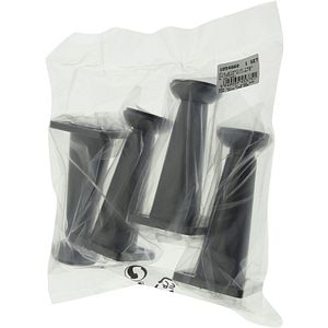 Set picior reglabil, plastic, 100 mm, argintiu, 4 bucati