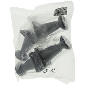 Set picior reglabil, plastic, 60 mm, argintiu, 4 bucati