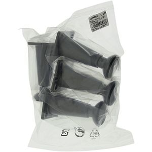 Set picior reglabil, plastic, 80 mm, argintiu, 4 bucati