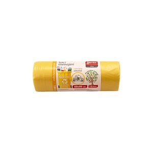 Sac menajer pentru colectarea deseurilor plastic/metal, 60 L  Zorex pro