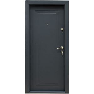 Usa de intrare pentru apartament, metalica, gri, stanga, 204 x 94.5 cm • Fam Brico 1