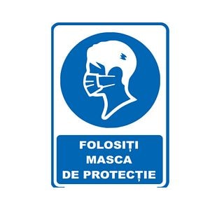 Indicator "FOLOSITI MASCA DE PROTECTIE", 20x30