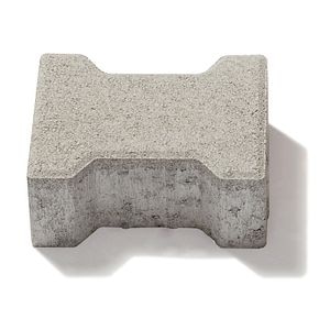 Pavaj dublu T, beton, gri, 20 x 16.5 x 6 cm • Symmetrica