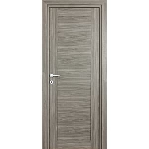 Usa de interior  gri, reversibila, mdf, 203 x 88 cm, toc inclus • Trame