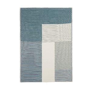 Covor exterior, albastru/verde, polipropilena, 170 x 120 cm • GoodHome Malaita