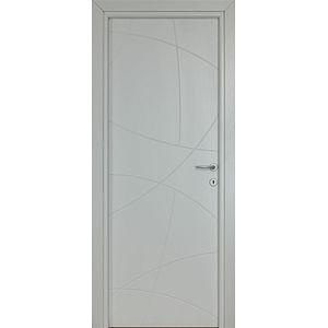 Usa de interior  alb, reversibila, mdf, 203 x 88 cm, toc inclus • Arc