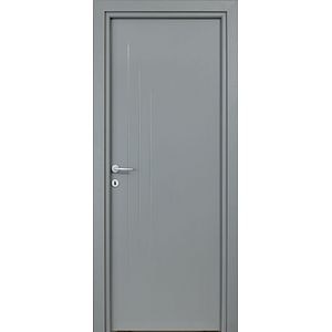 Usa de interior  gri, reversibila, mdf, 203 x 88 cm, toc inclus • Three Lines