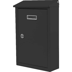 Cutie posta SMITH AND LOCKE, Inchidere cheie, 90 x 238 x 355mm, negru