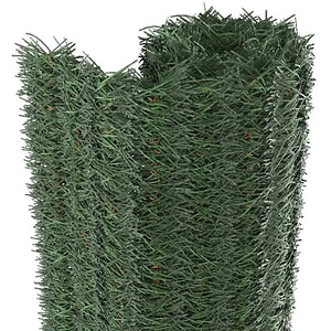 Gard artificial 3 culori KLIKSTROM, 30 x 10cm, PVC, verde