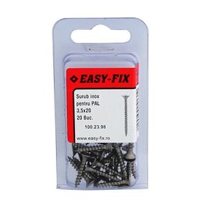 Suruburi PAL 3.5 x 20 pz2 inoxa2, 20 buc