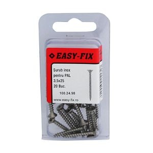 Suruburi PAL 3.5 x 25 pz2 inoxa2, 20 buc