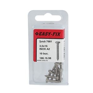 Suruburi inoxdin 7981 3.5 x 16, 10 buc