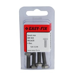 Suruburi inoxdin 933 m 6 x 20, 4 buc