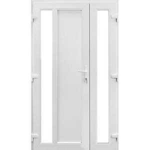 Usa termopan PVC exterior, batanta, cu geam, 4 C, alb, dreapta, simpla deschidere, 120 x 205 cm • Aplast